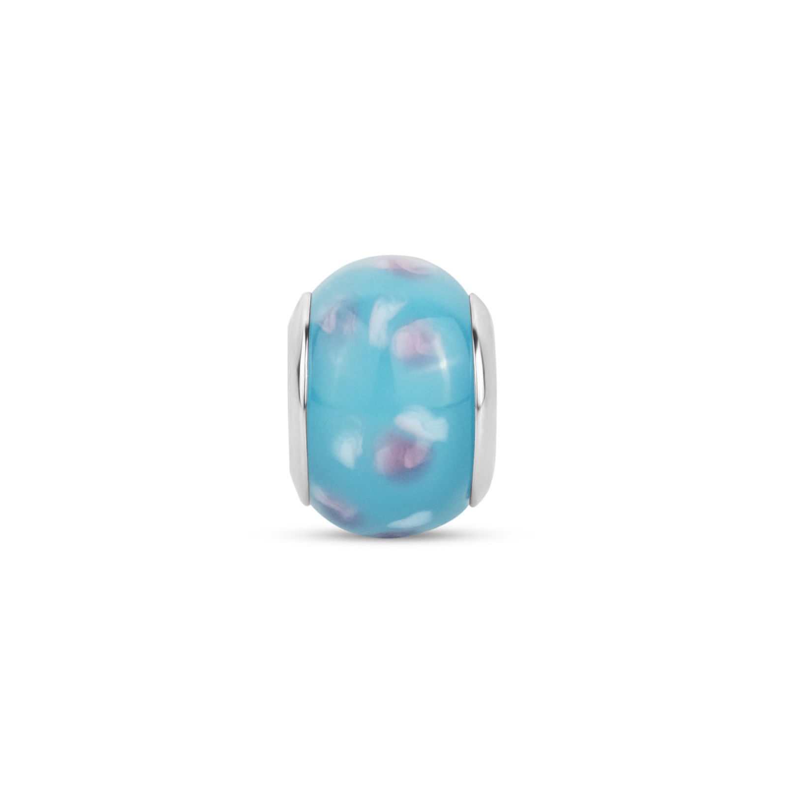 Separador Life Murano Azul em Prata 925