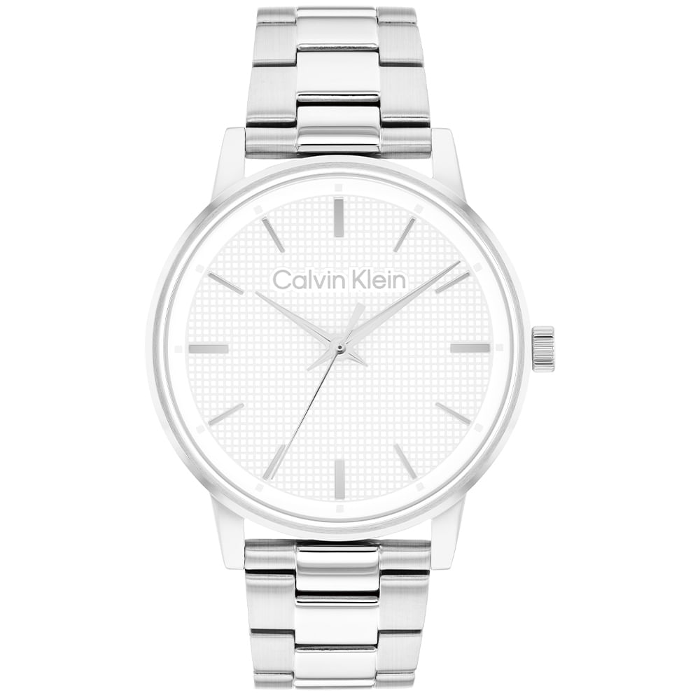 Relógio Calvin Klein CK Linked Masculino em Aço Prateado 25200501