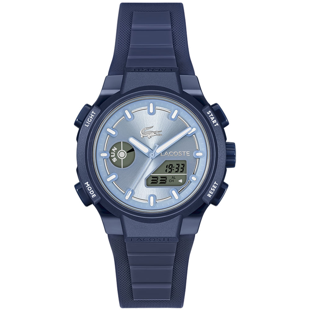 Relógio Lacoste LC33 Feminino em Borracha Azul 2001476