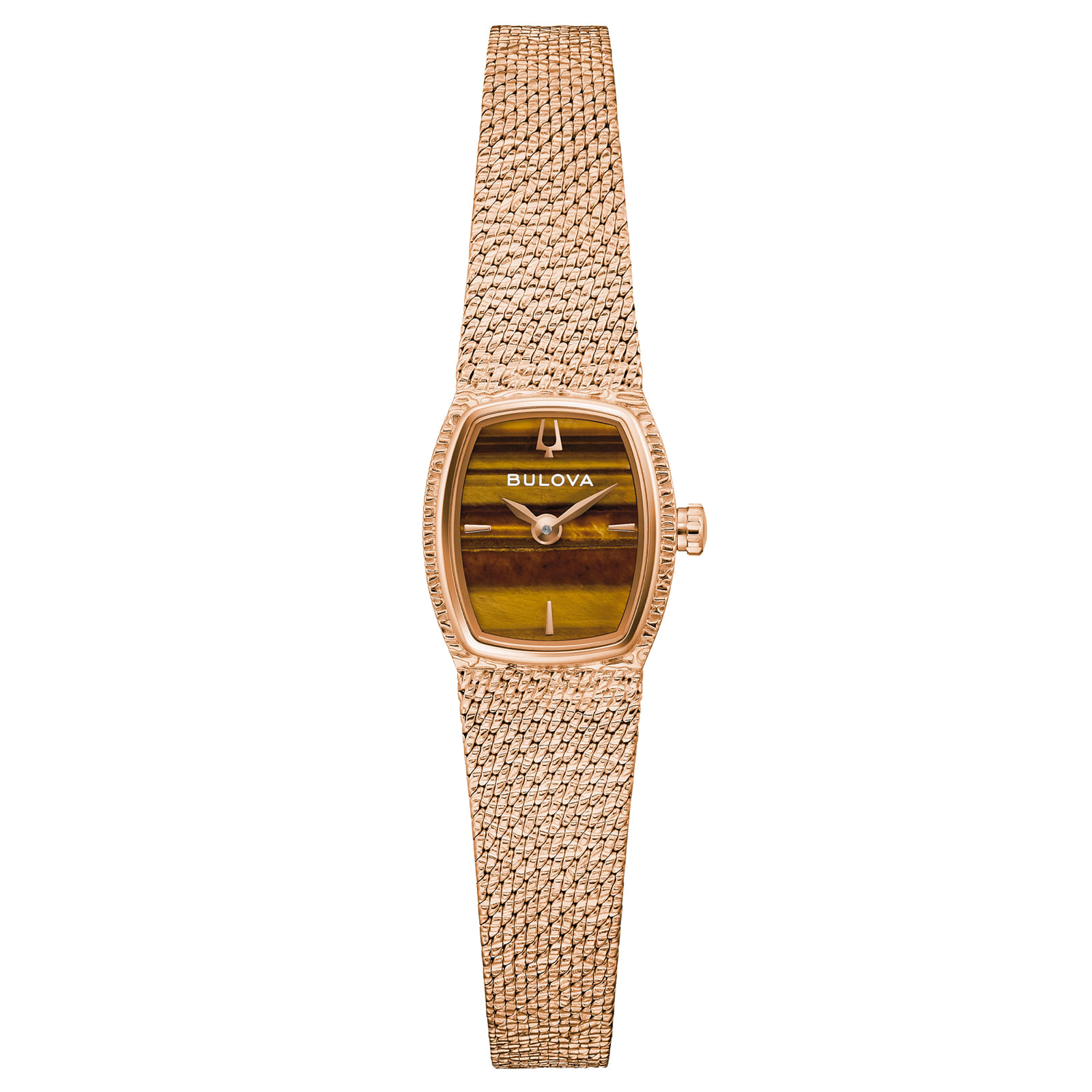 Relógio Bulova Goddess of Time Feminino em Aço Rosé 97L185