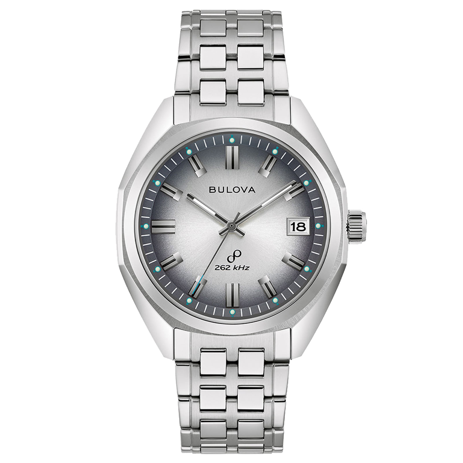Relógio Bulova Jet Star Masculino em Aço Prateado 96B472