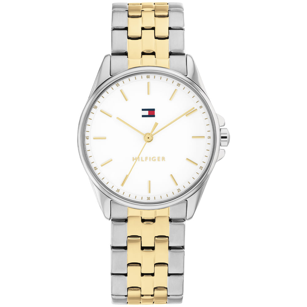 Relógio Tommy Hilfiger Jade Feminino em Aço Prateado e Dourado 1782855