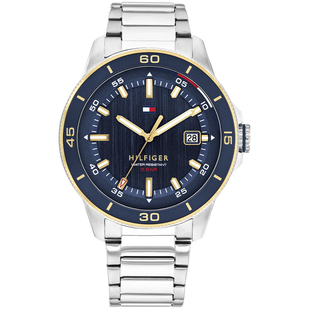 Relógio Tommy Hilfiger Remy Masculino em Aço Prateado 1792229