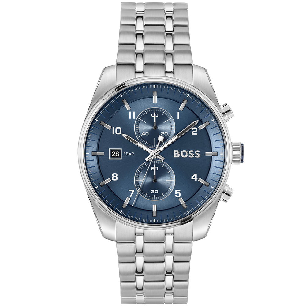 Relógio Hugo Boss Skytraveller em Aço Prateado 1514216