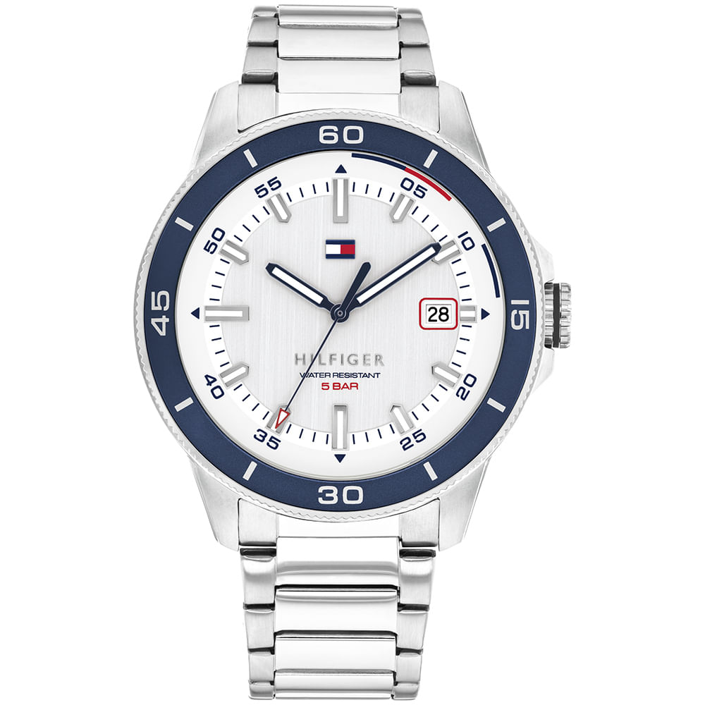 Relógio Tommy Hilfiger Remy Masculino em Aço Prateado 1792227