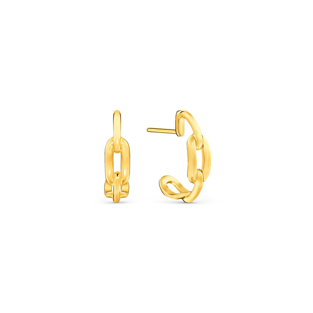 Argola Chains em Ouro Amarelo 18k, 18 mm