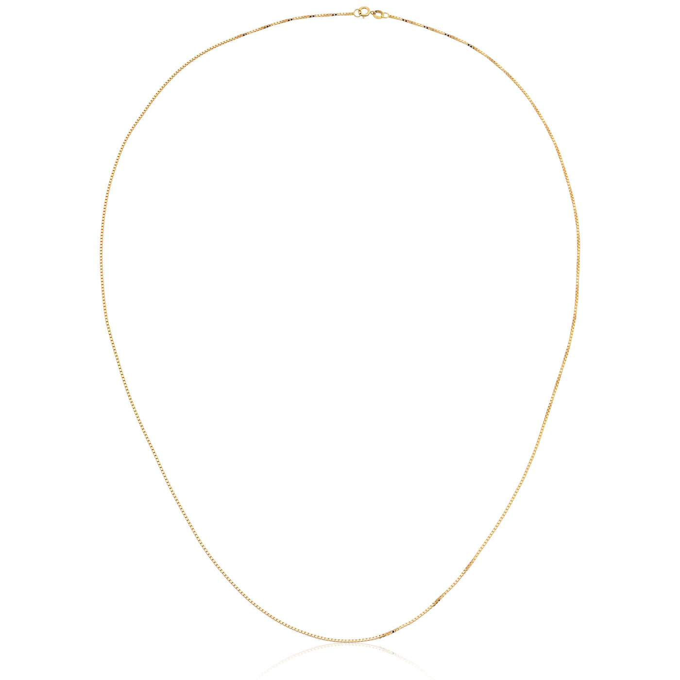 Corrente Veneziana Curta em Ouro Amarelo 18k, 60cm