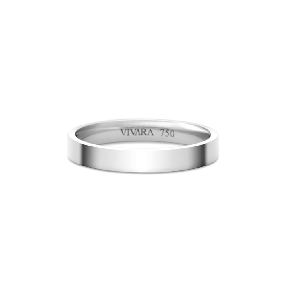 Aliança Essence em Ouro Branco 18k 3,6mm