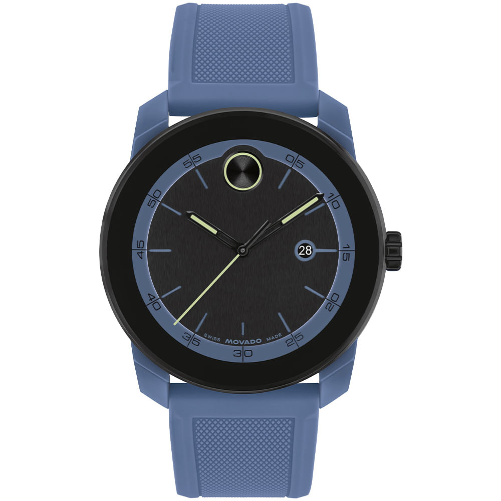 Relógio Movado Masculino em Borracha Azul - 3601213