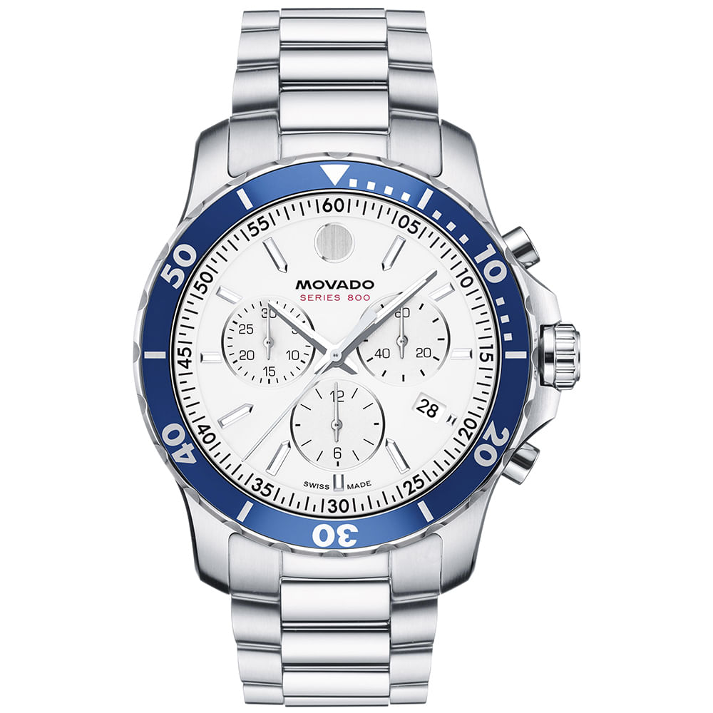 Relógio Movado Masculino Prateado - 2600195