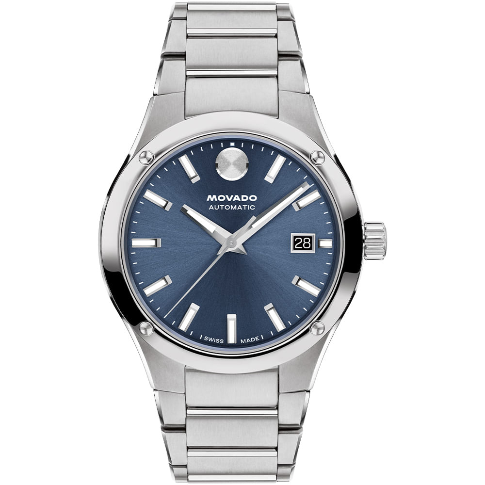 Relógio Movado Museum Imperiale Masculino em Aço Prateado 608048