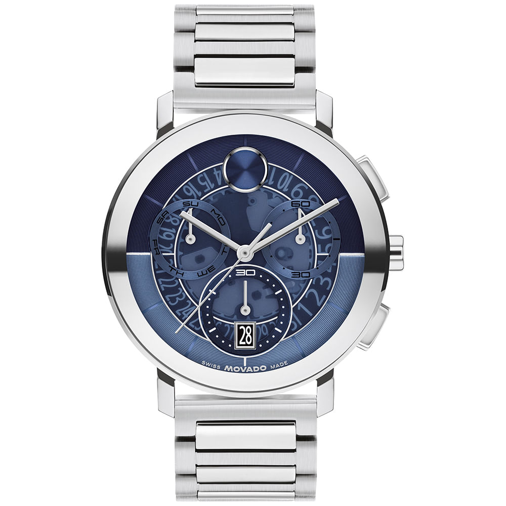 Relógio Movado Bold Masculino em Aço Prateado 3601299