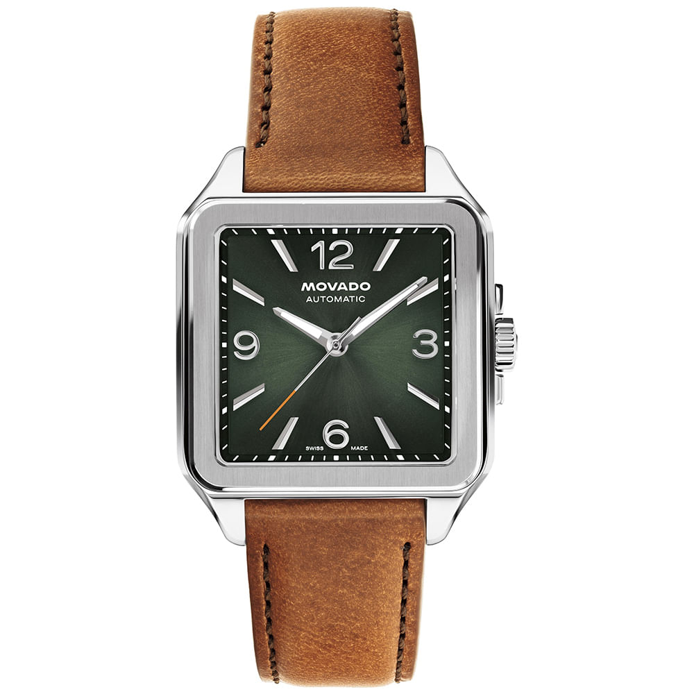 Relógio Movado Heritage em Couro Marrom 3650253