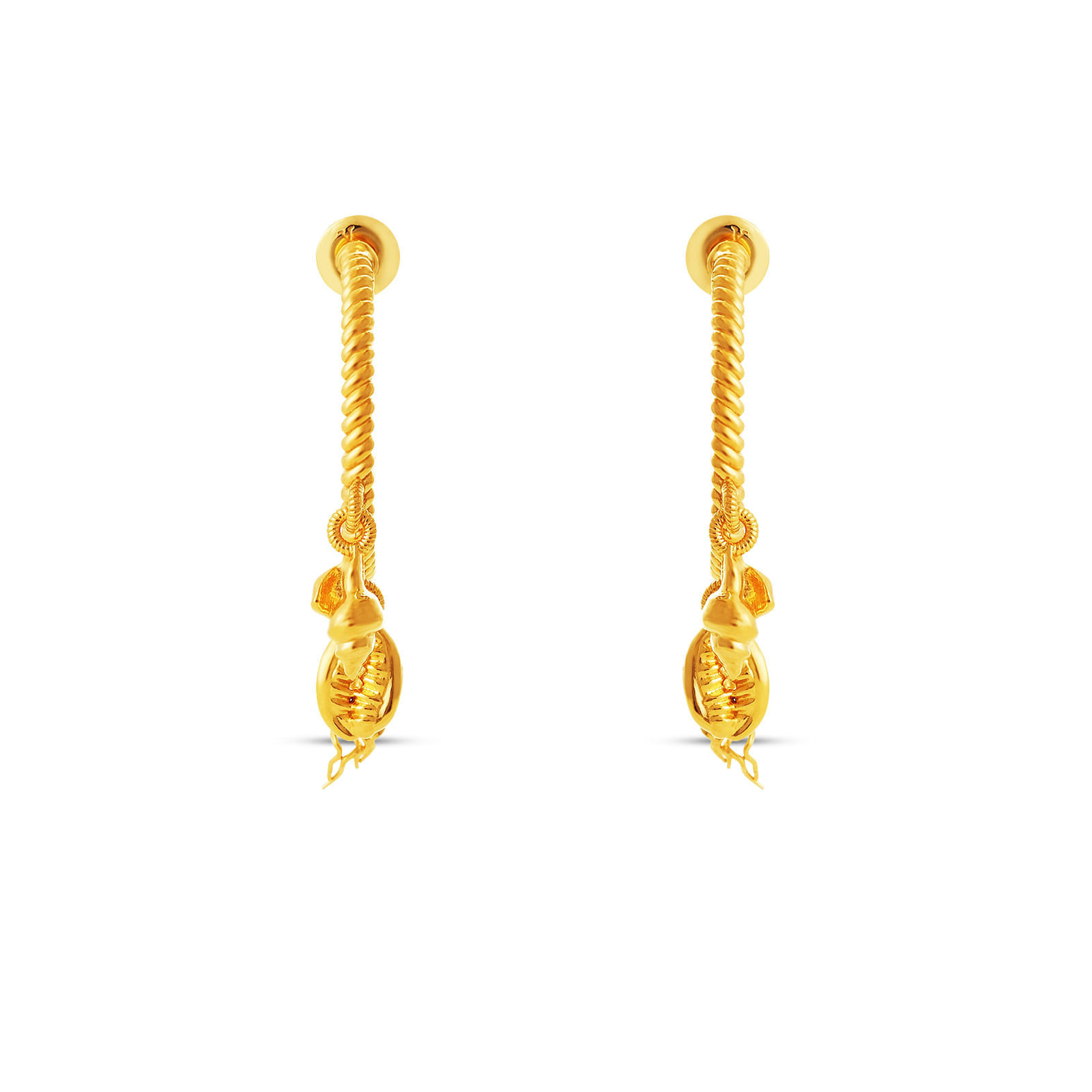 Brinco Argola Life Summer em Prata 925 com Banho de Ouro Amarelo 18k