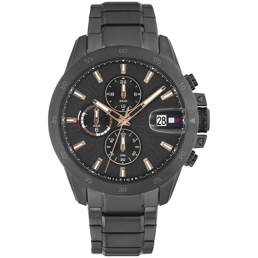 Relógio Tommy Hilfiger Jameson Masculino em Aço Cinza 1792218