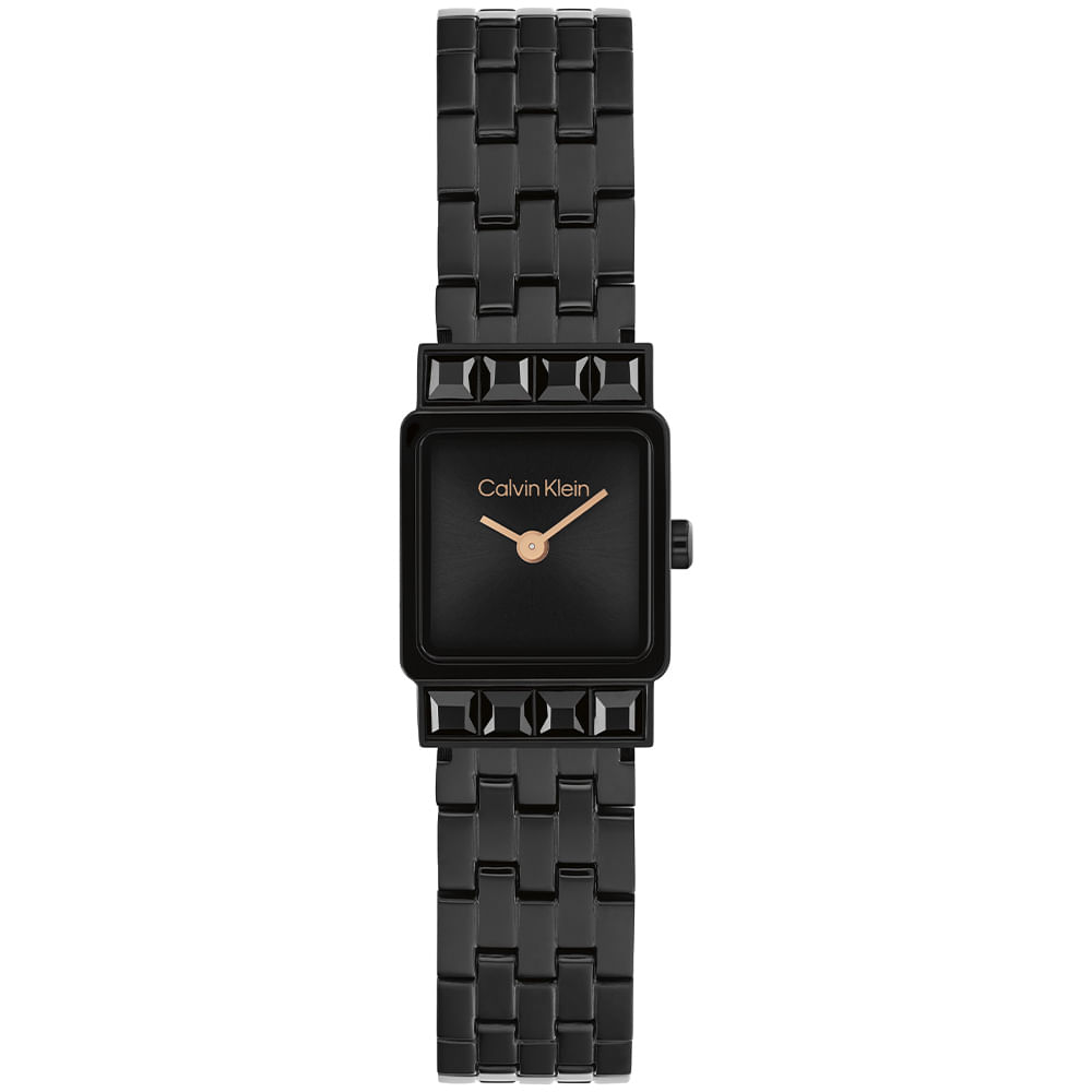 Relógio Calvin Klein Poise Feminino em Aço Preto 25100163