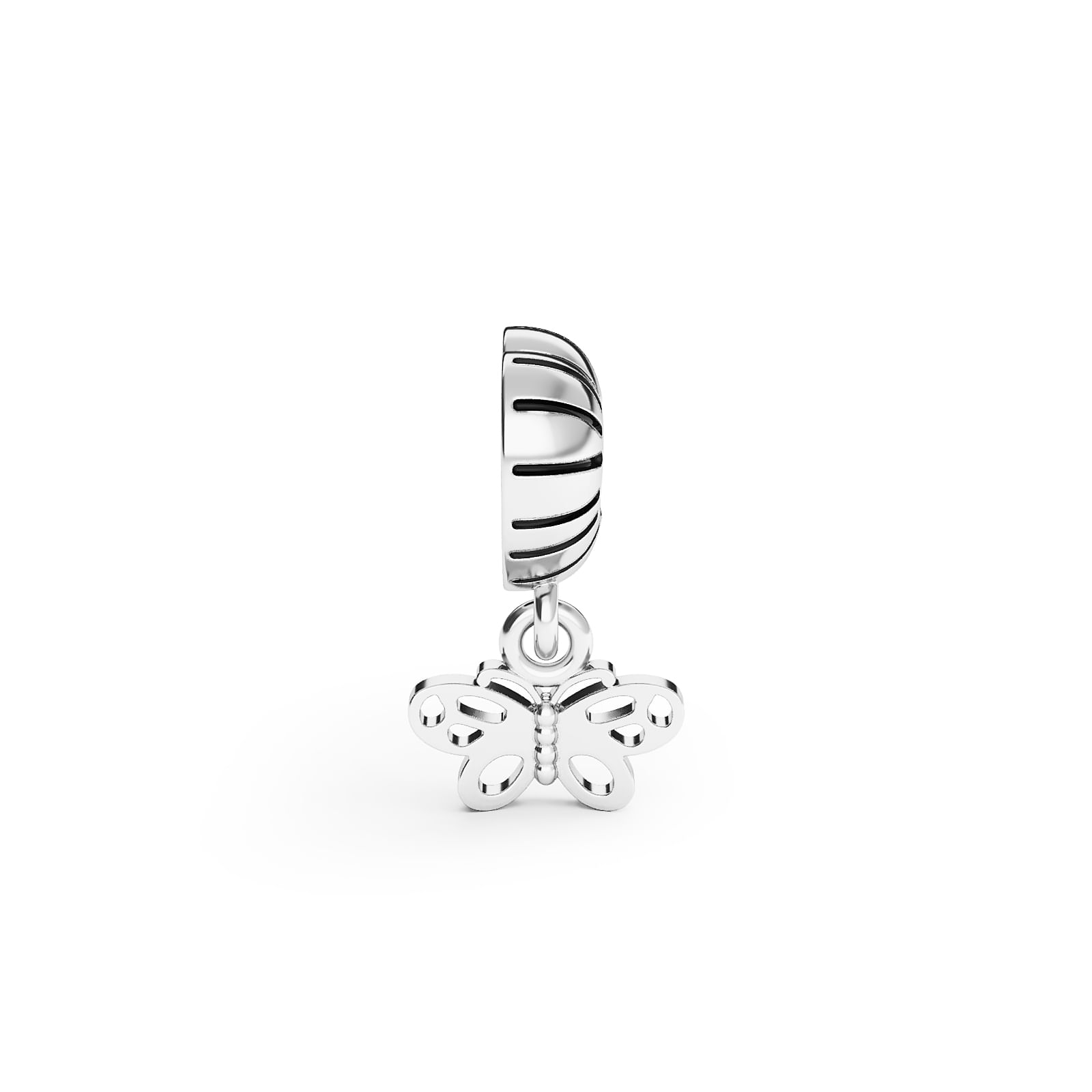 Pingente Life Teen Borboleta da Amizade em Prata 925