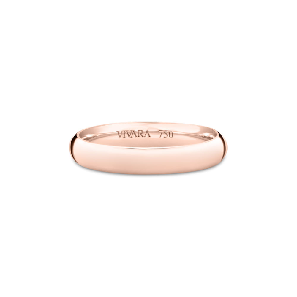 Aliança Heaven em Ouro Rosé 18k