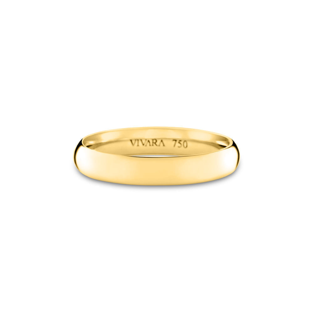 Aliança Lovely em Ouro Amarelo 18k, 4mm