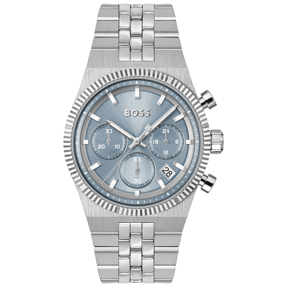 Relógio Boss Candor Prime Masculino em Aço Prateado 1514306