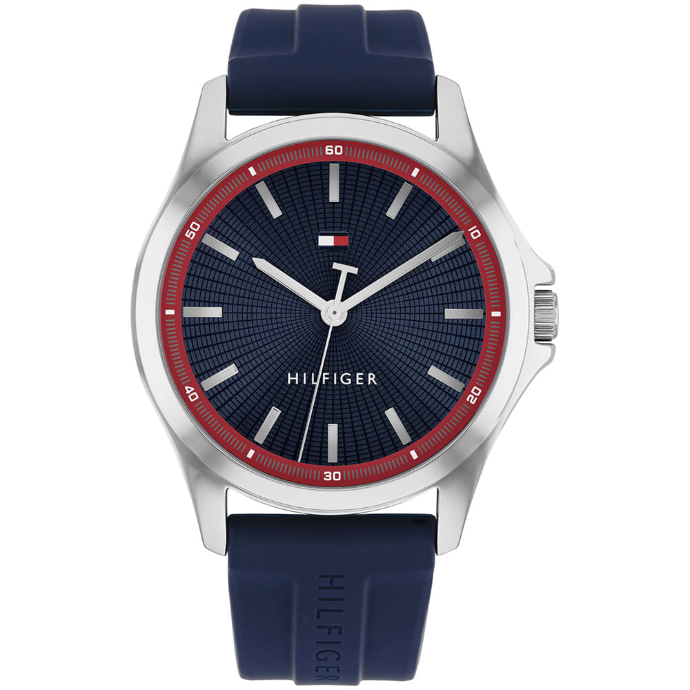 Relógio Tommy Hilfiger Bruce Masculino em Borracha Azul 1710738
