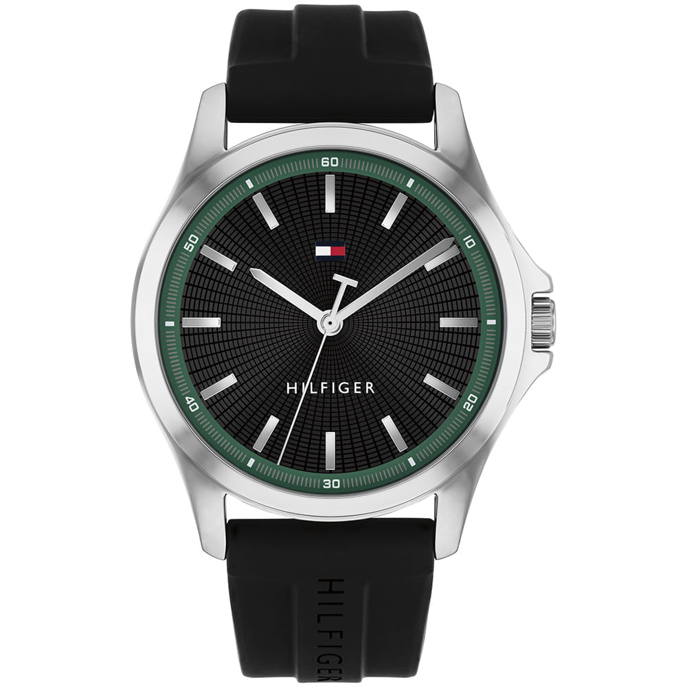 Relógio Tommy Hilfiger Bruce Masculino em Borracha Preta 1710739