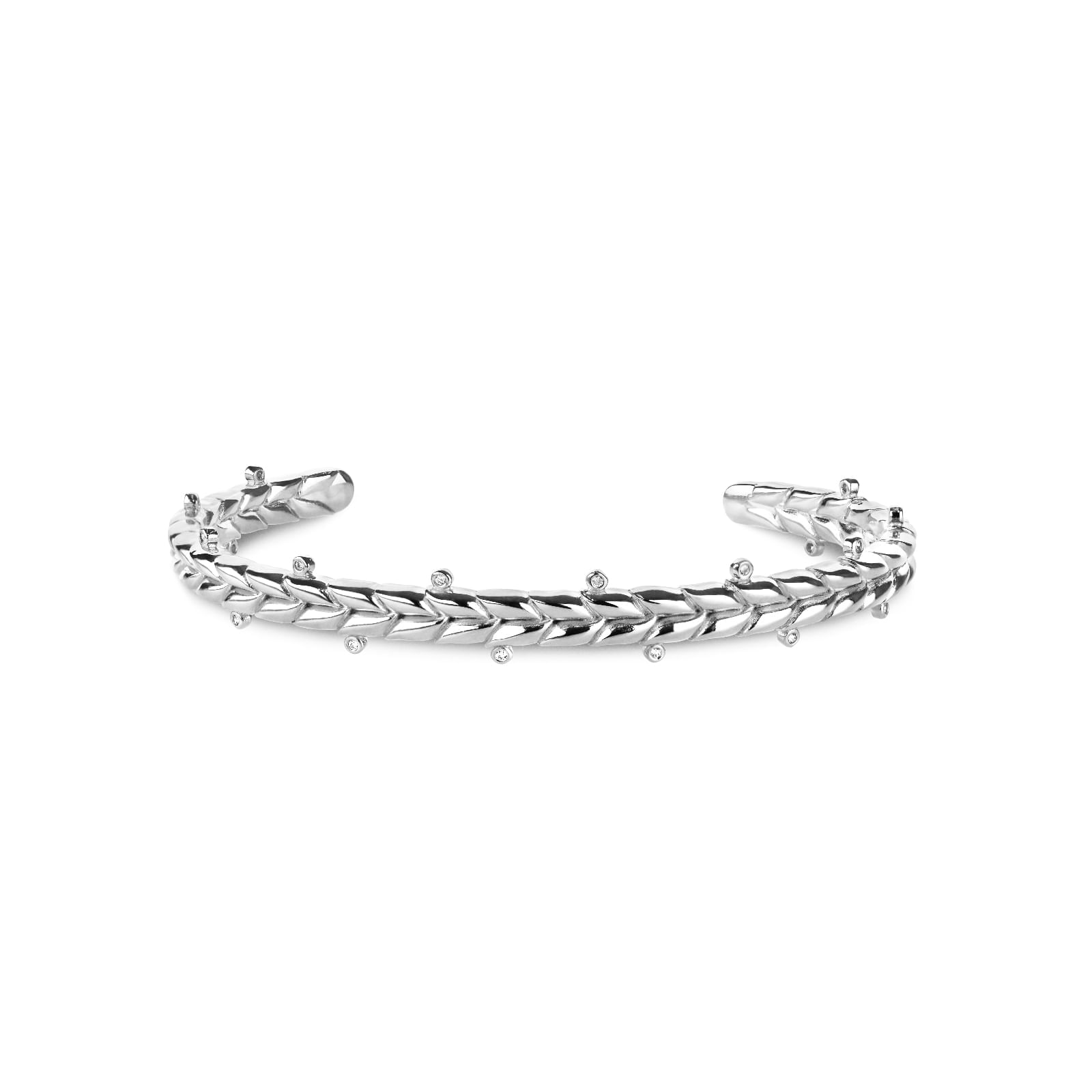 Pulseira Life Folhas II em Prata 925