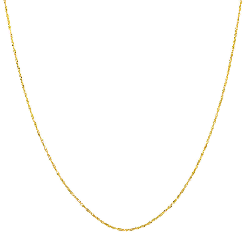 Corrente Singapura em Ouro Amarelo 18k, 45cm