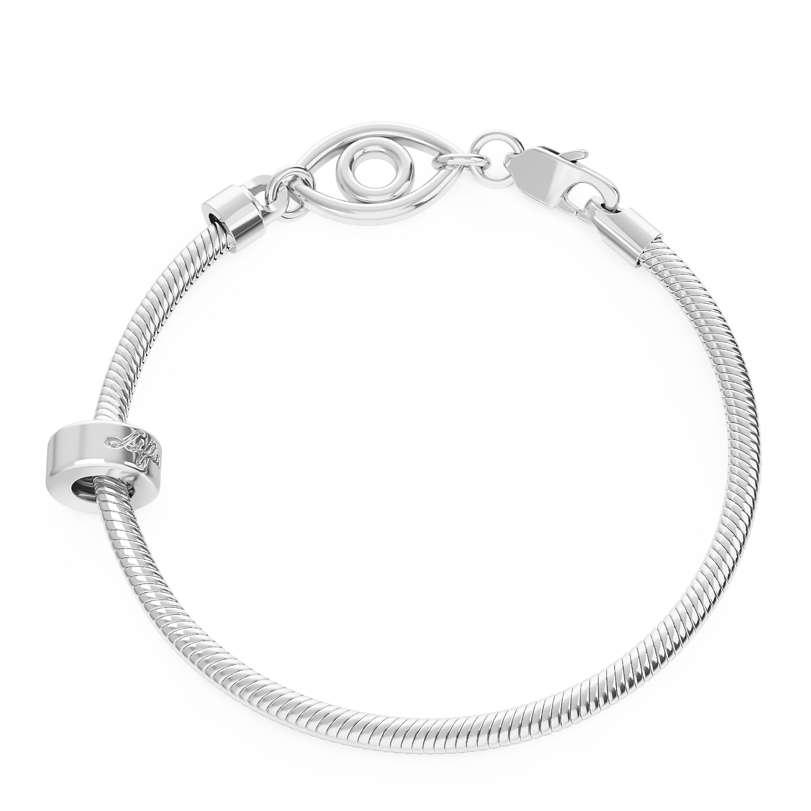 Pulseira Life Olho em Prata 925