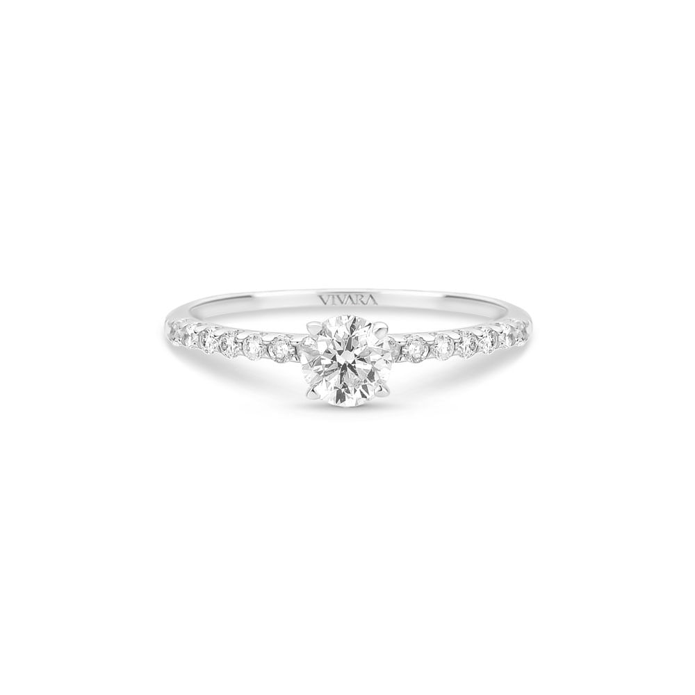 Anel Solitário Classic em Ouro Rosé 18k com Topázio London e Diamantes 0,71 ct