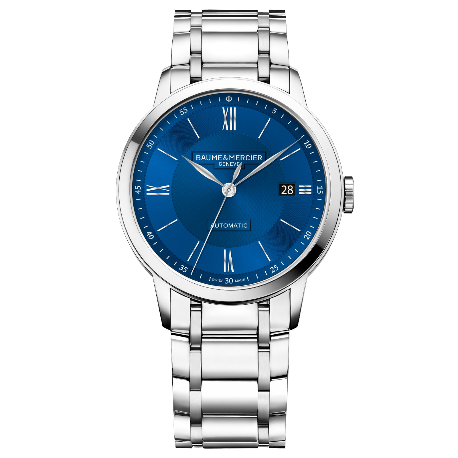 Relógio Baume & Mercier Classima Automatico Masculino em Aço Prateado M0A10880