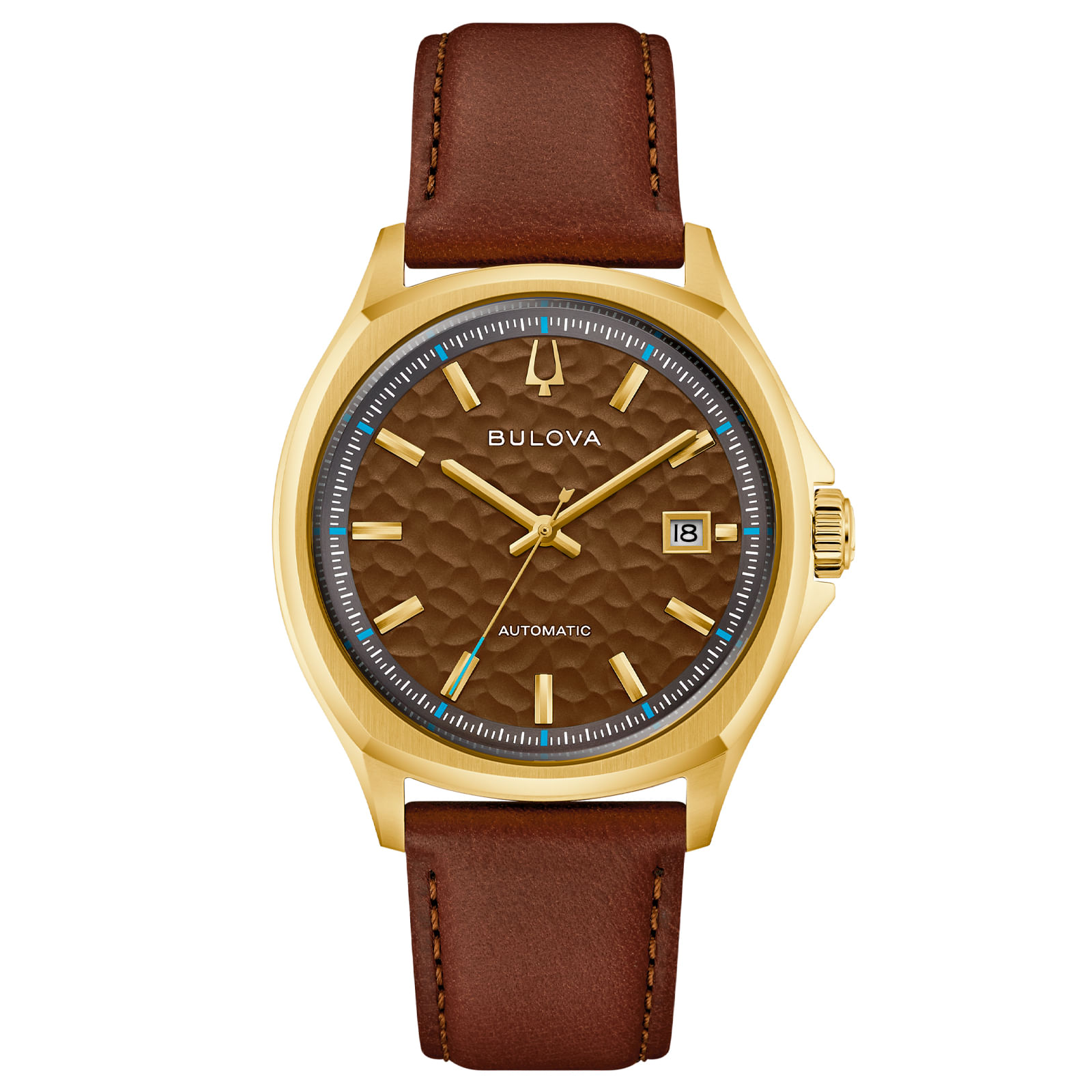Relógio Bulova Tony Bennett Automático Masculino em Couro Marrom 97B244