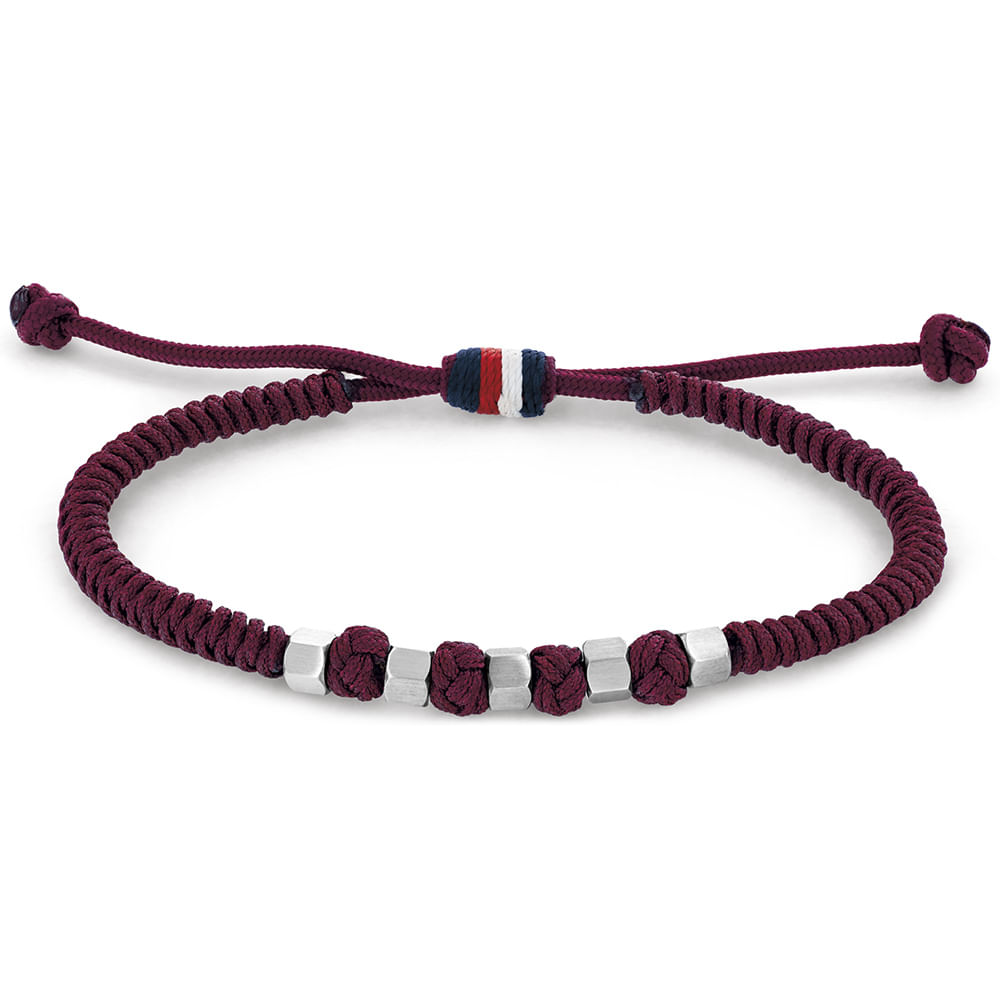 Pulseira Tommy Hilfiger Adjustable Nylon em Nylon Vermelho 2790678