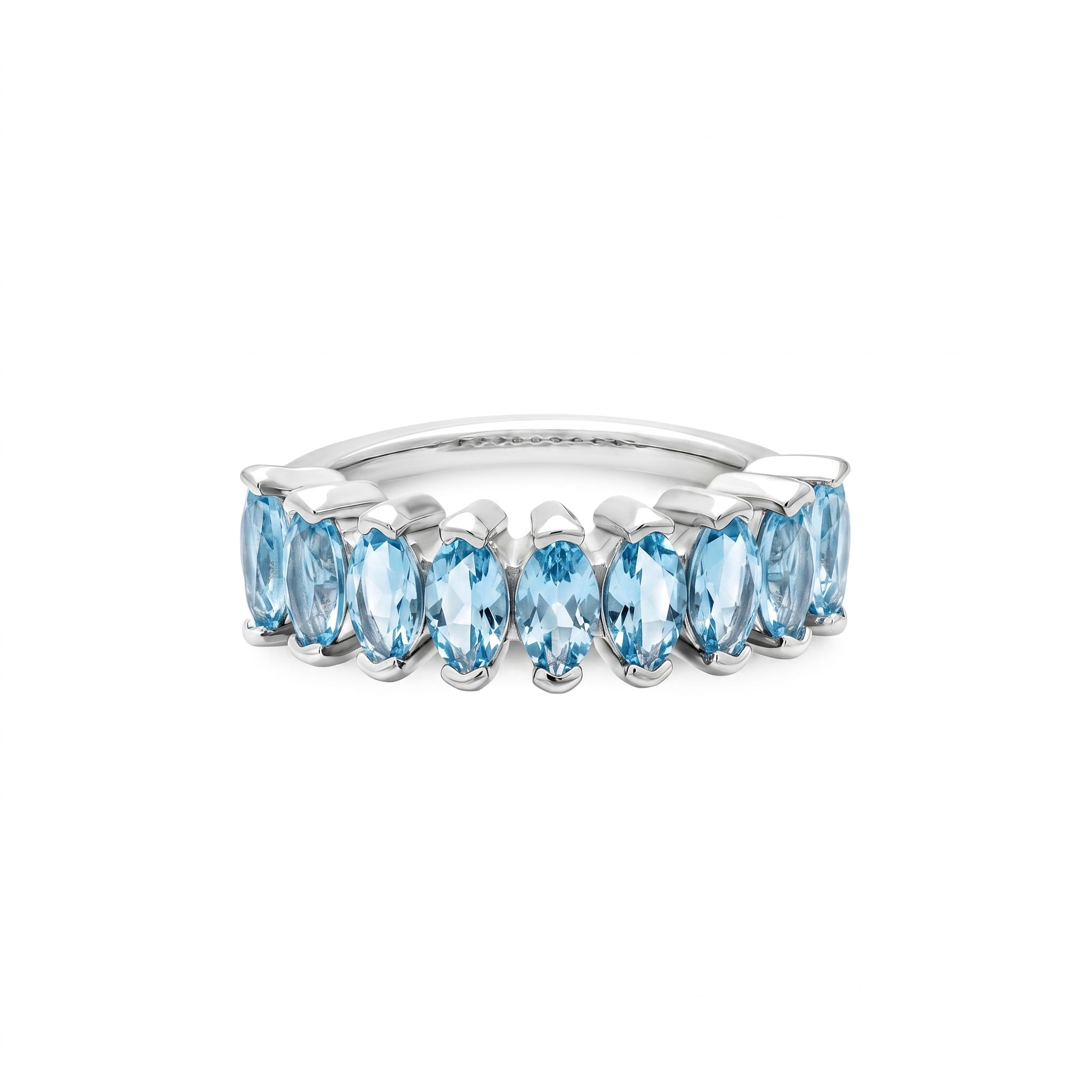 Anel Life Éden em Prata 925 com Zircônia Azul