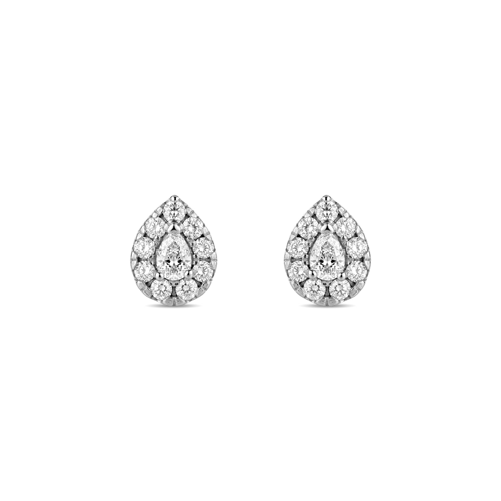 Brinco Solitário Cielo em Ouro Branco 18K com Diamante de Laboratório 0,56 CT