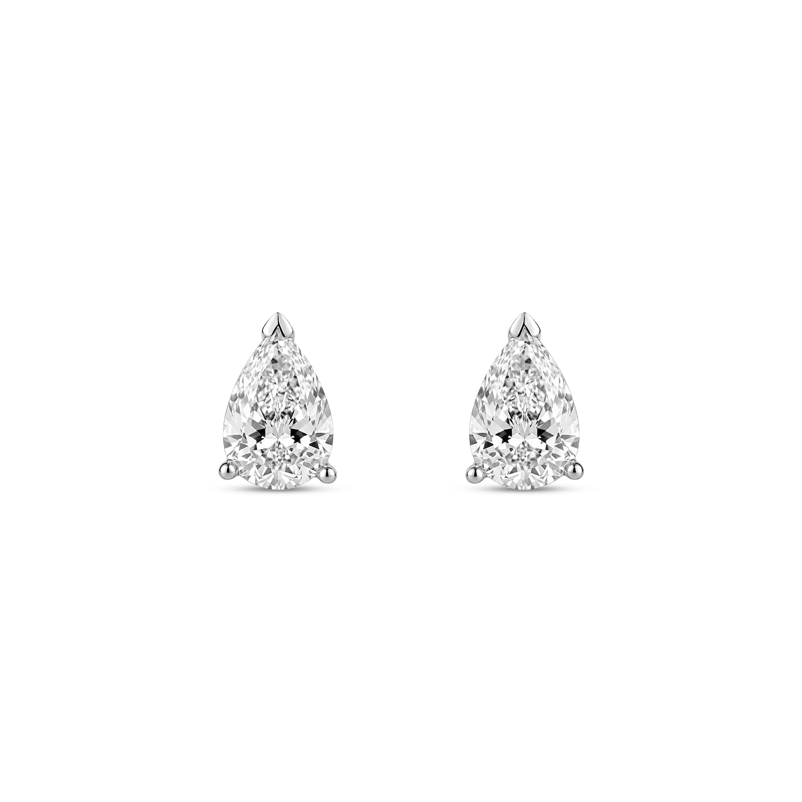 Brinco Solitário Cielo em Ouro Branco 18K com Diamante de Labotatório 2 CT