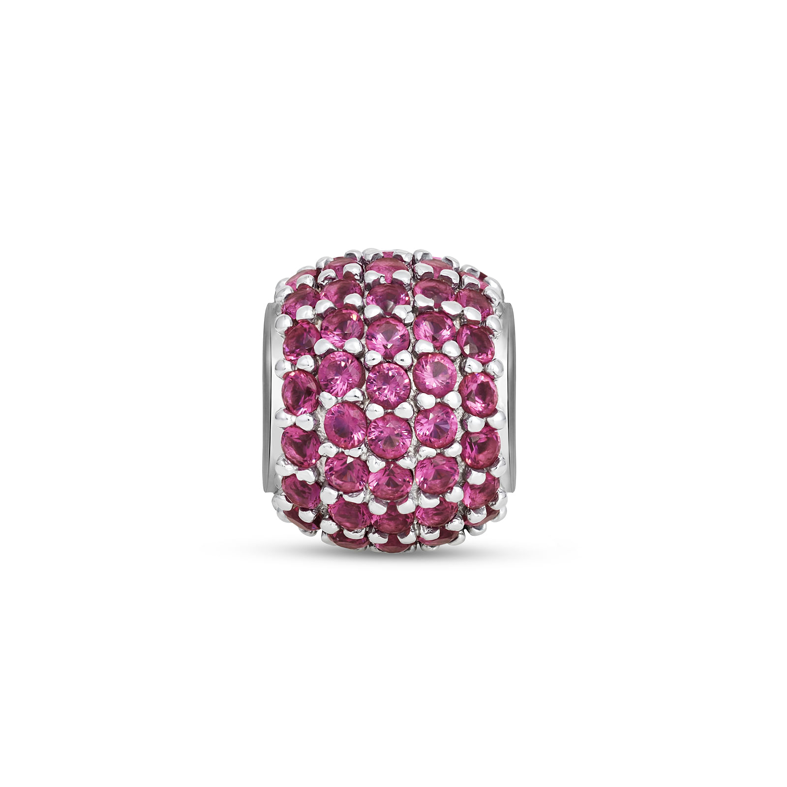 Separador Life Pavê em Prata 925 com Zircônia Roxo