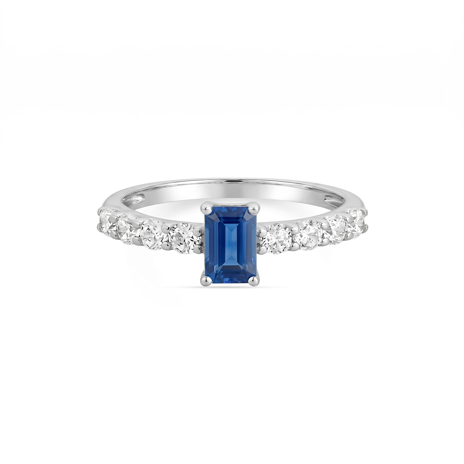Anel Life Special em Prata 925 com Zircônia Azul e Incolor