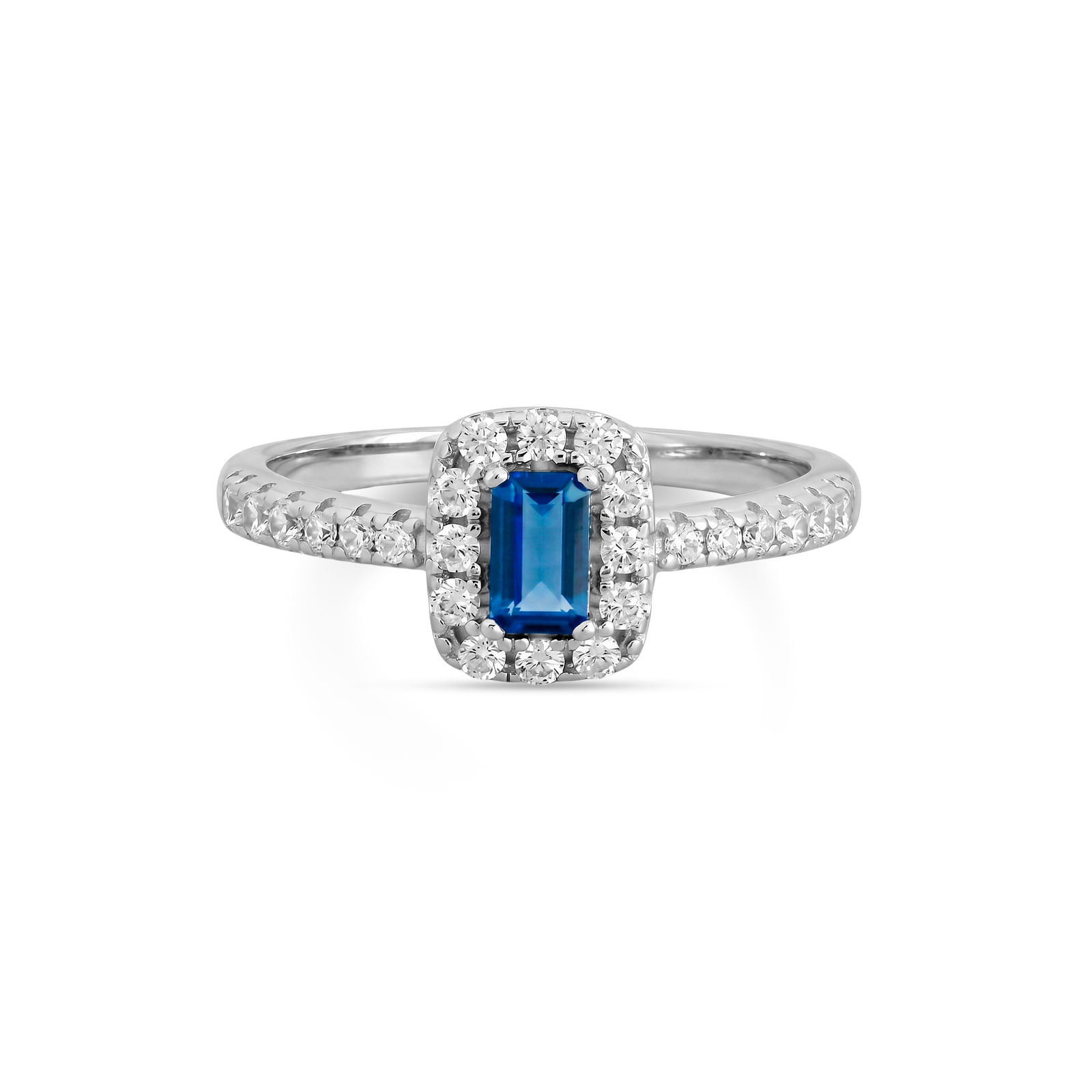 Anel Life Special em Prata 925 com Zircônia Azul e Incolor
