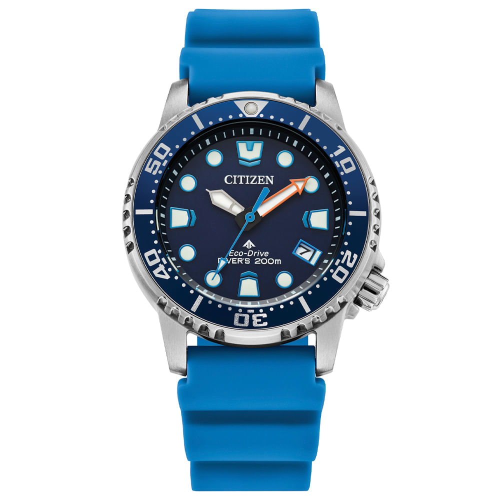 Relógio Citizen Eco-Drive Promaster Feminino em Silicone Azul EO2028-06LN