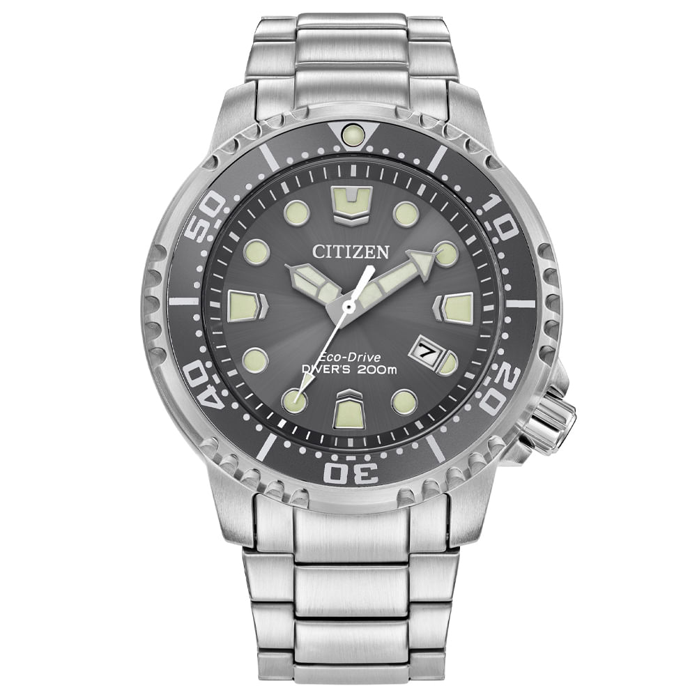 Relógio Citizen Dive Masculino em Aço Prateado BN0167-50HN