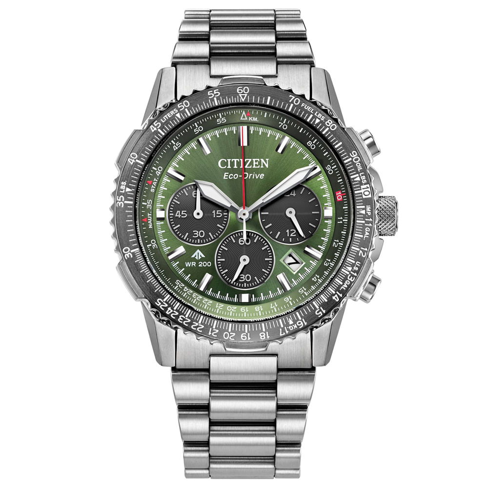 Relógio Citizen NavIhawk Masculino em Aço Prateado CA4664-60WN