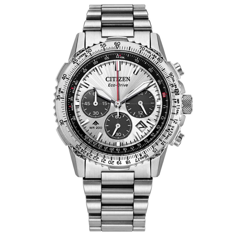 Relógio Citizen NavIhawk Masculino em Aço Prateado CA4660-61AN