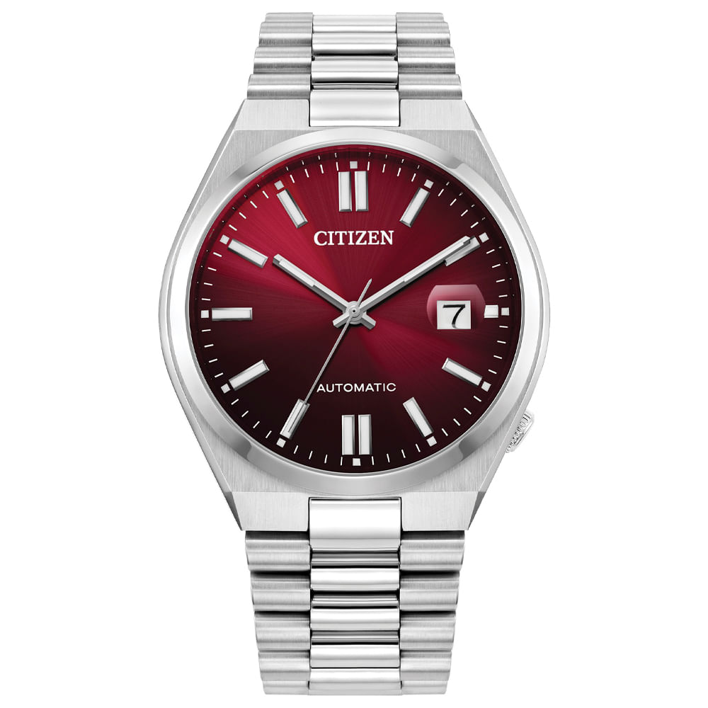 Relógio Citizen Automático Tsuyosa Masculino em Aço Prateado NJ0150-56WN