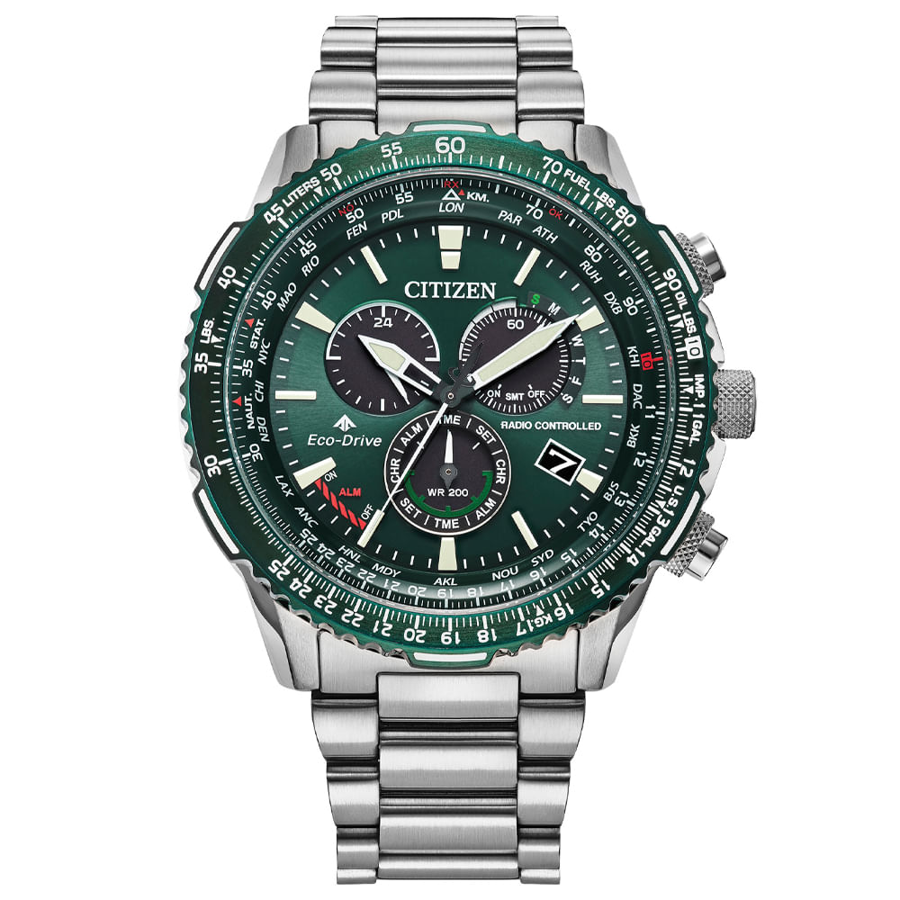 Relógio Citizen Promaster Sky Masculino em Aço Prateado CB5004-59WN