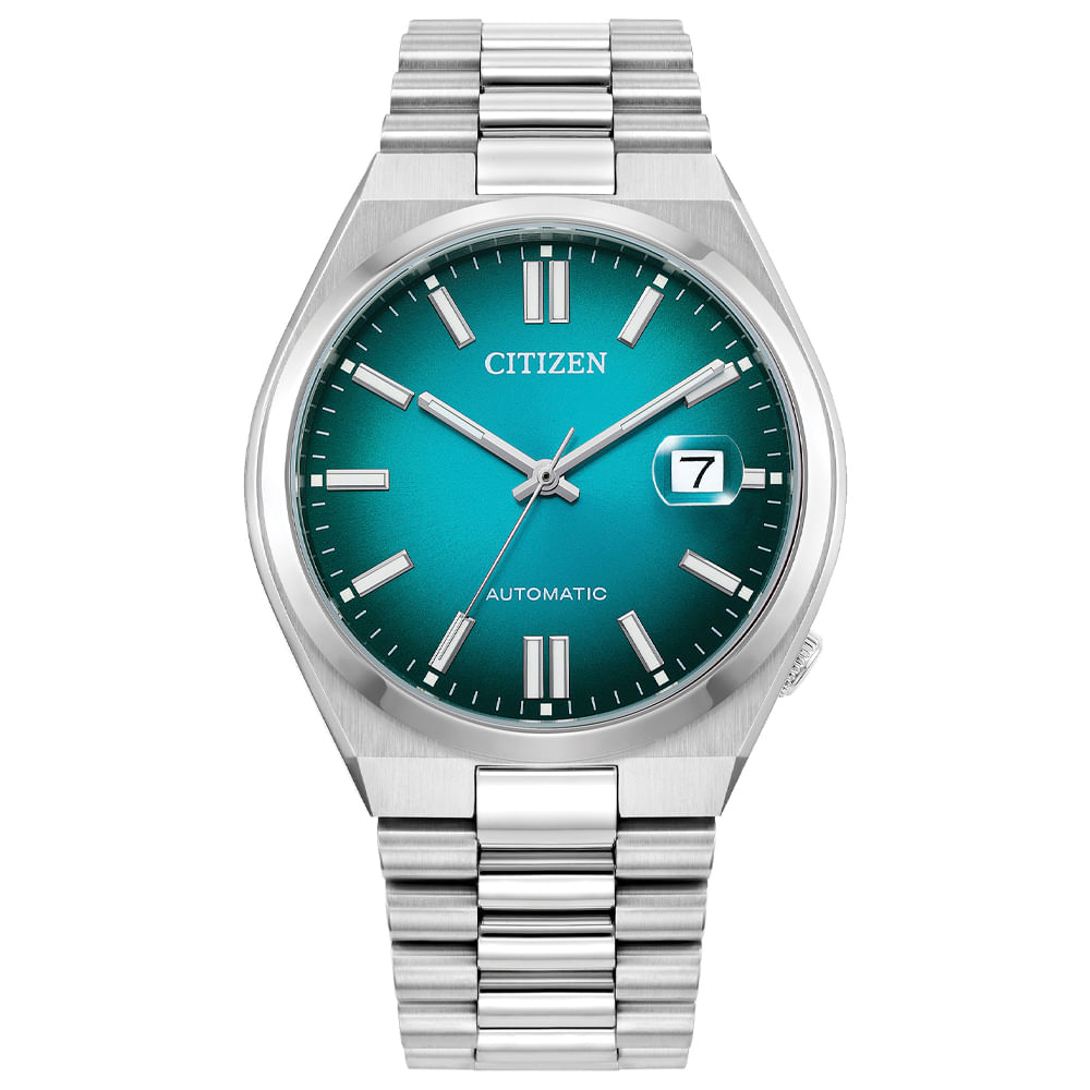 Relógio Citizen Automático Tsuyosa Masculino em Aço Prateado NJ0151-53XN