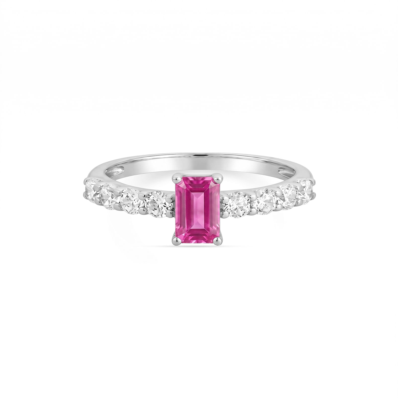 Anel Life Special em Prata 925 com Zircônia Rosa e Incolor