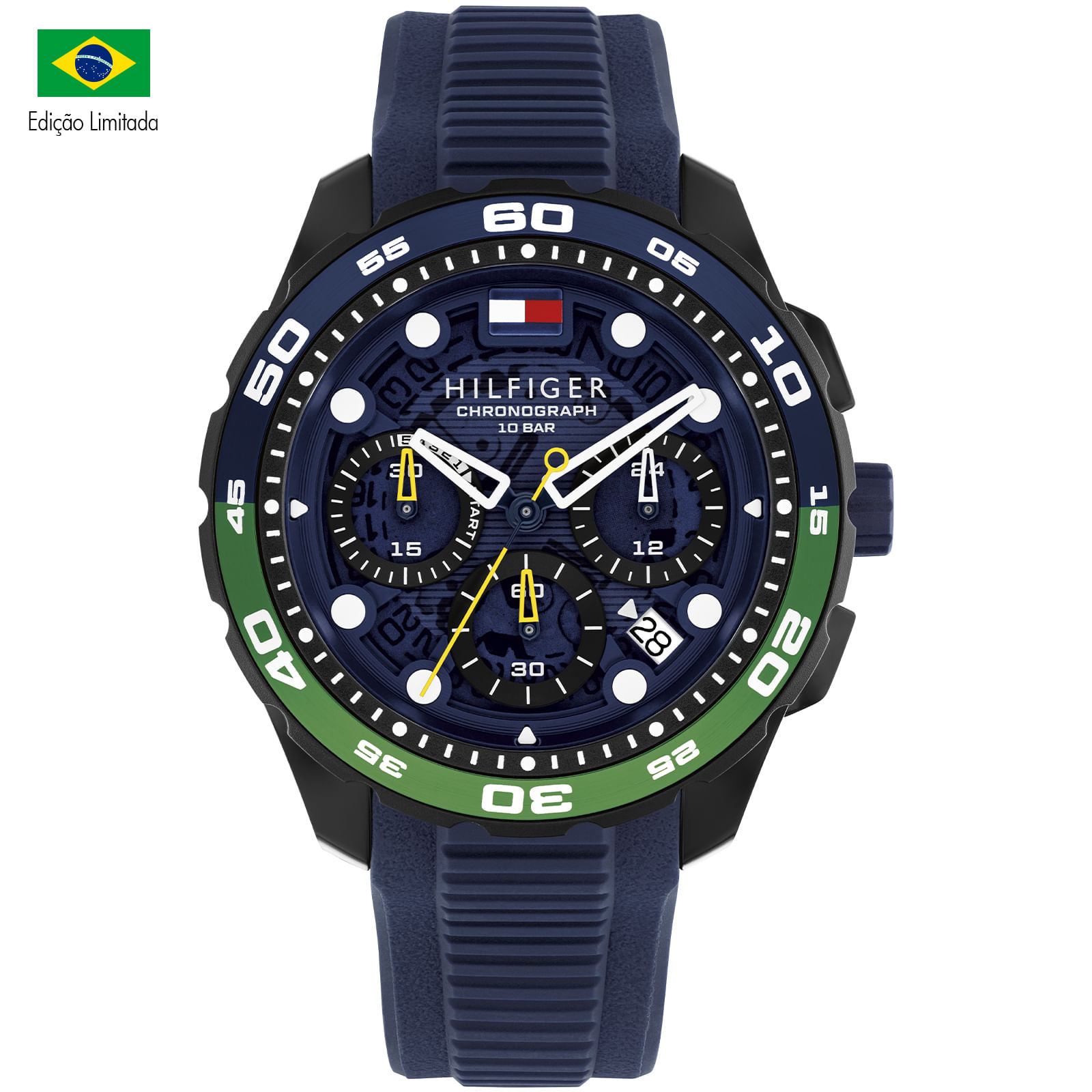 Relógio Tommy Hilfiger TH Regatta Masculino em Borracha Azul 1792248