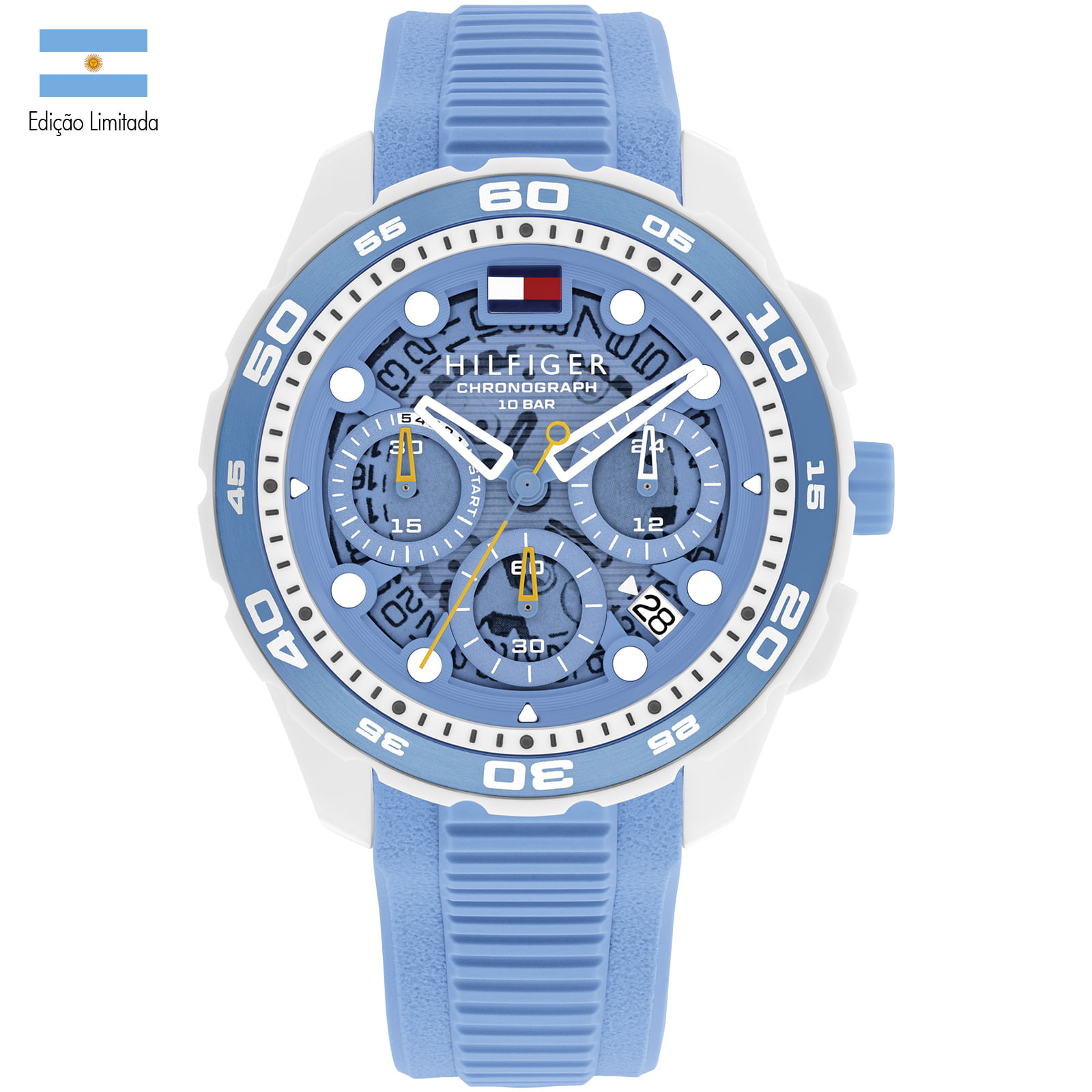 Relógio Tommy Hilfiger TH Regatta Masculino em Borracha Azul 1792249