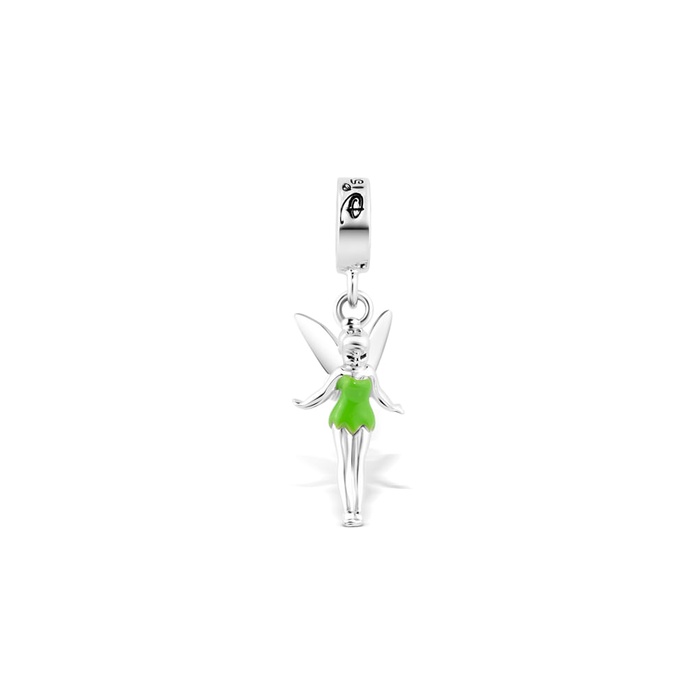 Pingente Life Disney Sininho em Prata 925 com Esmalte